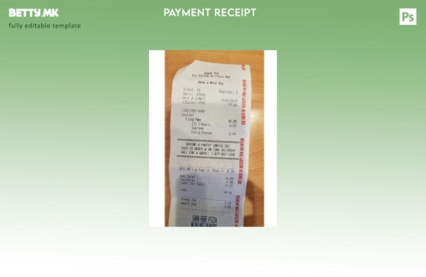 Шаблон за уплата на ресторанот Pizza Hut во модерен стил